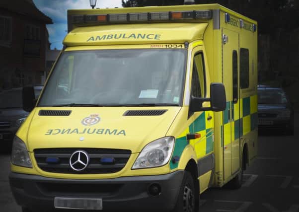 An elderly man has been taken to hospital with what police called serious injuries