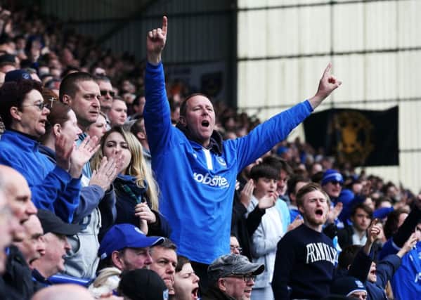 Pompey fans are looking forward to the play-offs. Picture: Joe Pepler