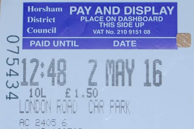 Parking ticket purchased on May Day bank holiday Monday