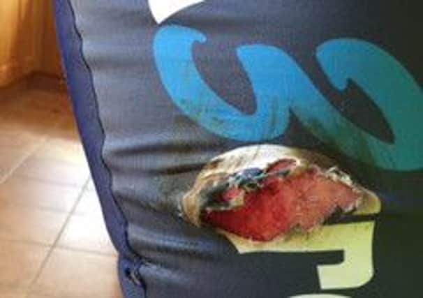 Sarah Matthews was hurt when her bike hit a pothole near her home in Fernhurst.