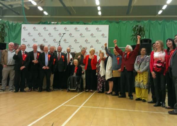 Labour celebrating council victory