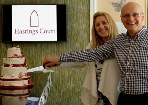 Katie Brewster and Peter Priednieks launch the Butterfly Project at Hastings Court SUS-160518-154024001