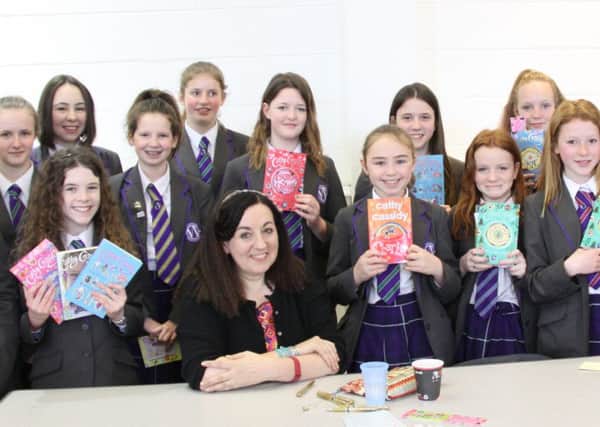 Author Cathy Cassidy at Worthing High School