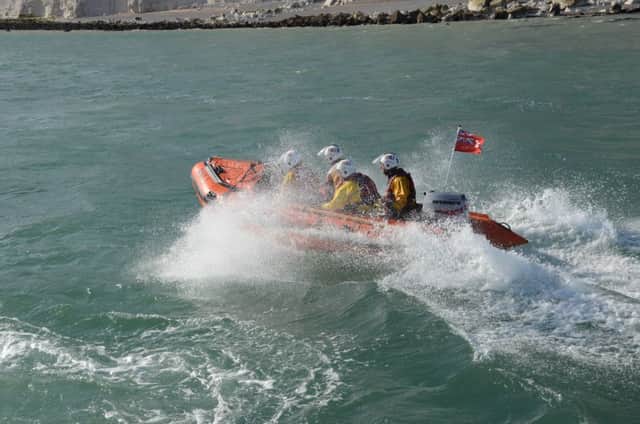 Eastbourne inshore lifeboat SUS-160705-130427001