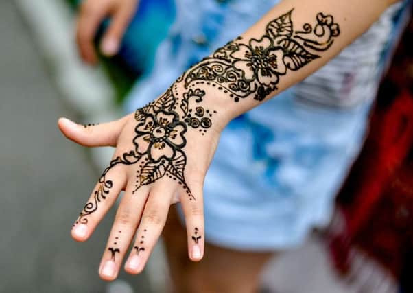 The black paste used in the temporary tattoos can contain high levels of a potentially dangerous chemical dye