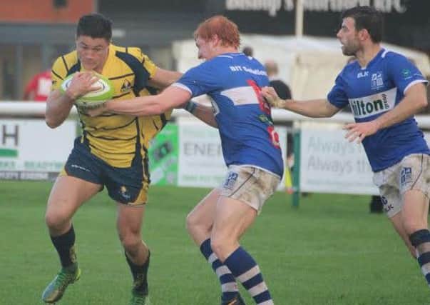Sam Aspland-Robinson in action for Worthing Raiders