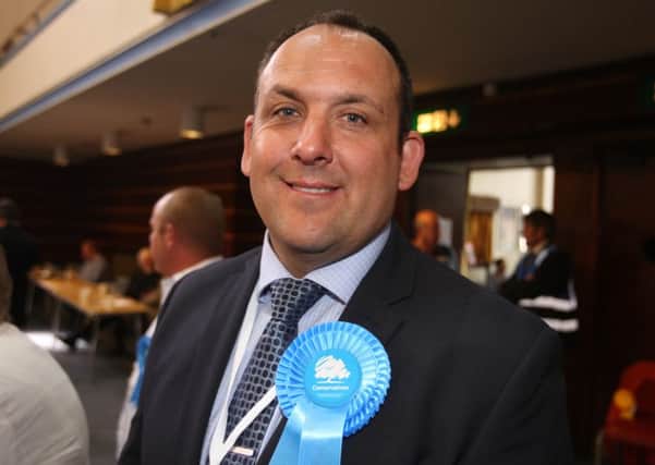 Antony Baker at the Worthing Borough Council election count last Friday