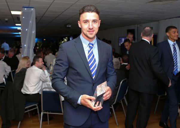 Enda Stevens with his Players' Player of the Year award Picture: Joe Pepler