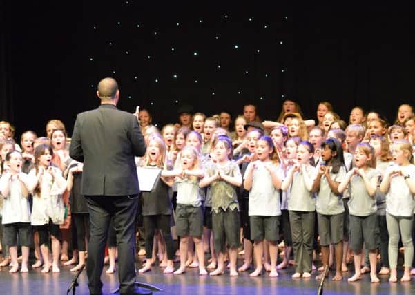 Pupils at Summerlea Community Primary Schools Glee Club took over The Windmill Theatre