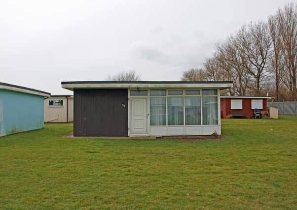 The chalet at Camber Sands Holiday Park was sold for almost double the guide price. Photo courtesy of Clive Emson auctioneers