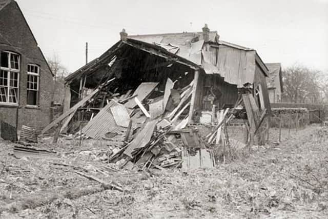 Bomb damage in Crawley, February 1943 SUS-141203-171131001