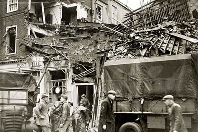 Bomb damage in Crawley, February 1943 SUS-141203-171109001