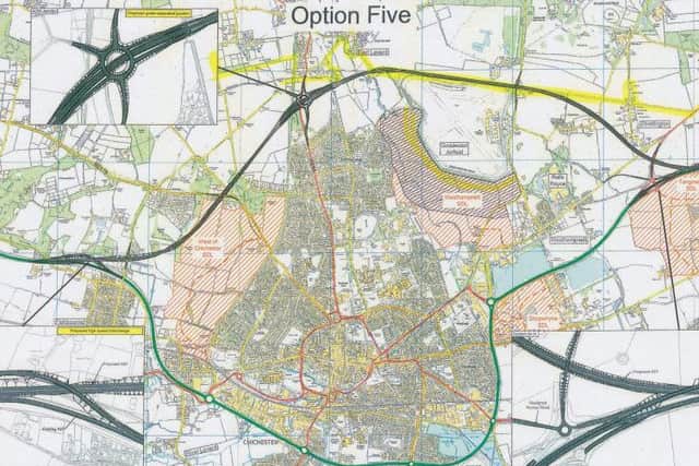 Option Five would have cost Â£307.8m and take 24 months to construct. Ã½Crown copyright 2016 Ordnance Survey. Media 013/16