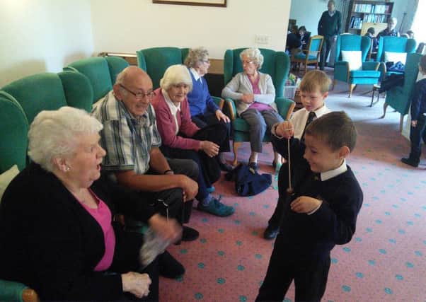 Handcross Park pupils with Homestream House residents