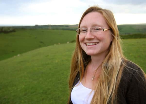 Imogen Butterworth at Anchor Valley near Shoreham where she found the cow. Picture: Derek Martin