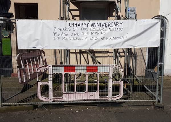 A banner in Portland Road, Worthing. Picture: Eddie Mitchell