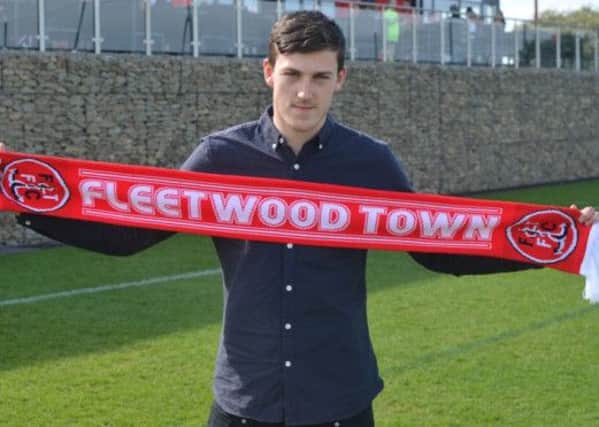 Ashley Nadesan at Fleetwood's Poolfoot Farm training complex. Picture courtesy of Fleetwood Town SUS-160518-093309002