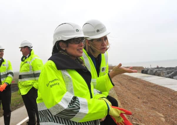 Hastings and Rye MP Amber Rudd visiting the site in 2014 with then exchequer secretary Priti Patel