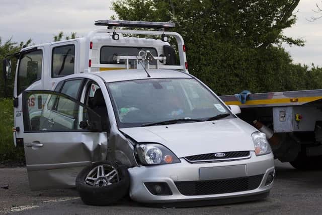 Two car crash near Lewes. Photo by Nick Fontana. SUS-160519-173101001