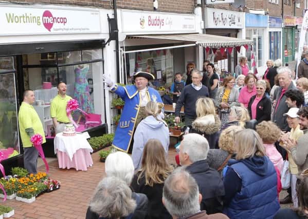 The opening of the Mencap charity shop in South Road, Worthing. Photo by Eddie Mitchell.