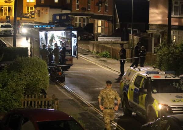 Bomb Squad called to Reeves Court, Horsham. Photo by Jasmine Curtis