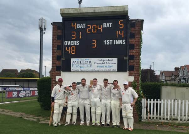 The seven men of Scaynes Hill 2nd XI