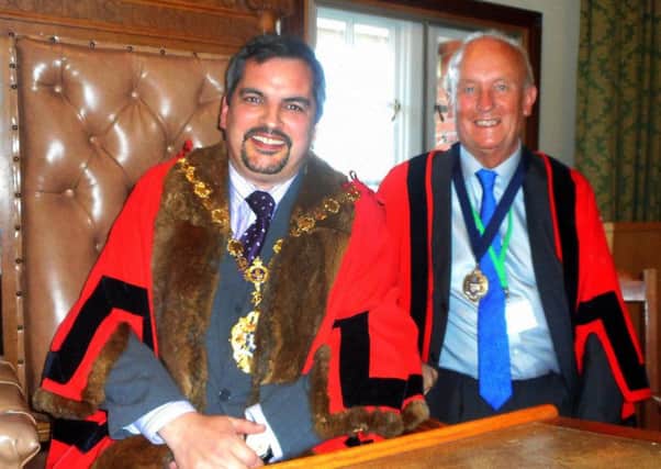 New Bexhill mayor Simon Elford and deputy mayor Tom Graham. Photo by Margaret Garcia