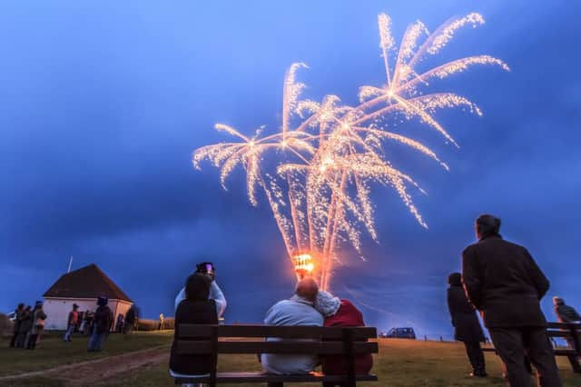 Shining Lights organised the beacon-lighting and fireworks display on Galley Hill for the Queen's birthday. Photo courtesy of JK Photography