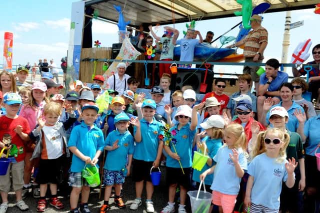 The Bognor District Scouts during last year's parade