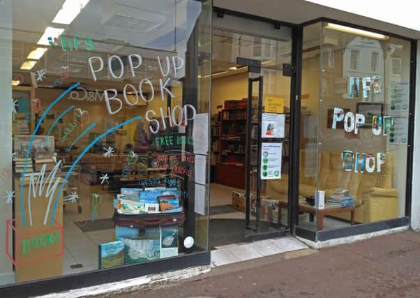 The pop-up shop in Bexhill