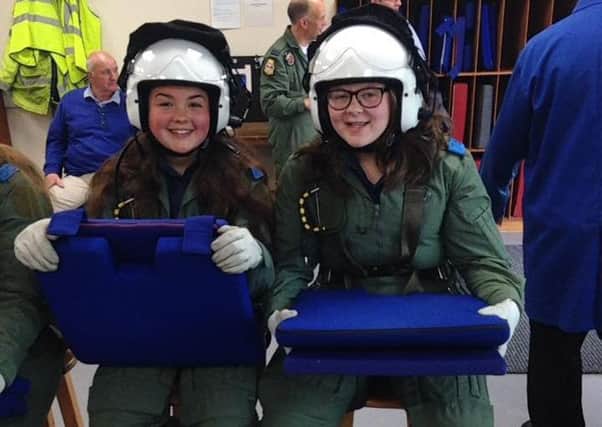 Cadet Bond and Cadet Lawes of 2262 (Bexhill-On-Sea) Sqn Air Training Corps SUS-160106-153732001