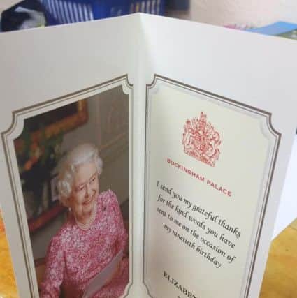The letter and picture from the Queen. Photo by Staplecross Pre-school Playgroup LKB9PGrK7Tc-jBRvqU8T