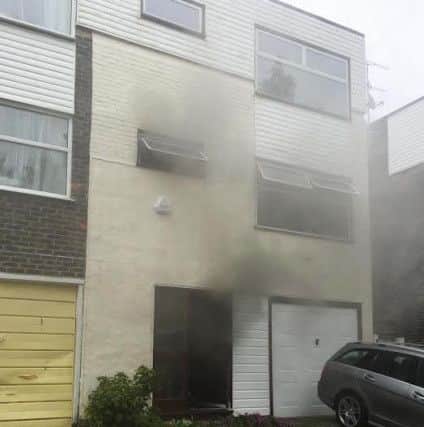 Smoke caused extensive damage to the open-plan property. Photo by Eddie Mitchell.