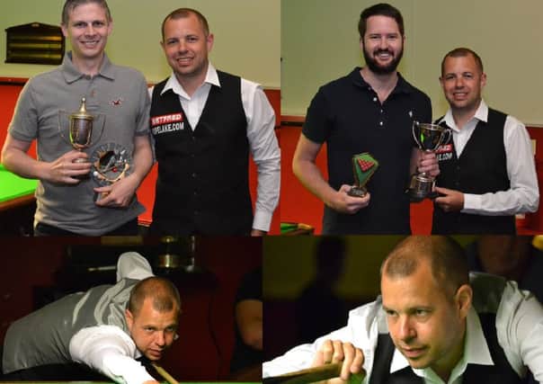 Images of Barry Hawkins at Chichester Snooker Club