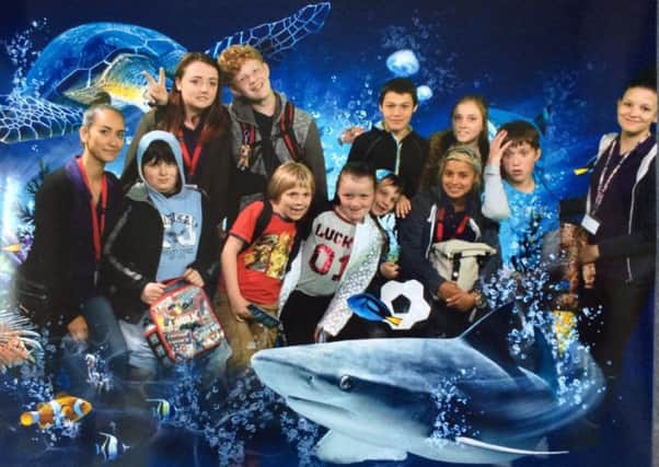 Children from Adur Special Needs Project at the Sealife Centre in Brighton