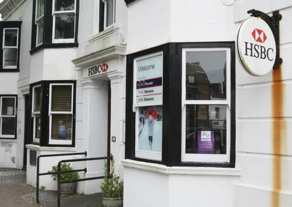 The Shoreham branch of HSBC, which along with Steynings bank will be closing on August 28. Picture: Derek Martin