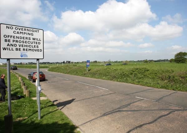 The site of the proposed camping and caravan site