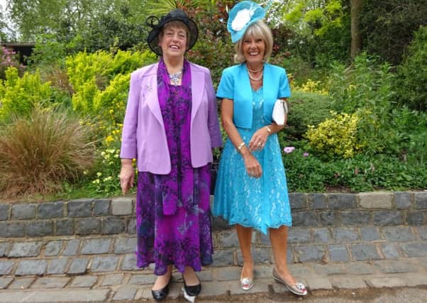 Pett Older People's Project (POPP) chairman Sheila Thomas and co-ordinator Ann Nicholls at the Queen's garden party. Photo courtesy of POPP
