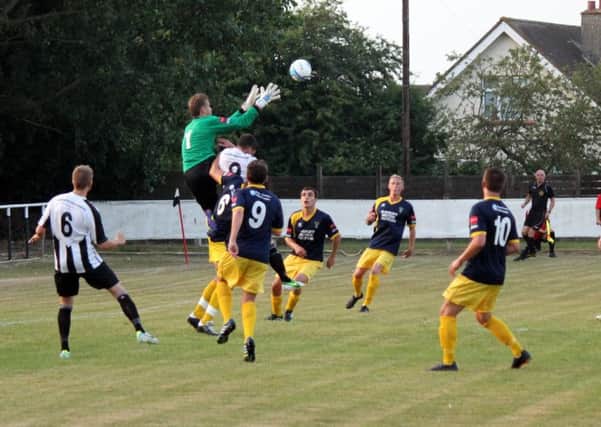 Action from a previous Pagham-Bognor friendly / Picture by Tommy McMillan