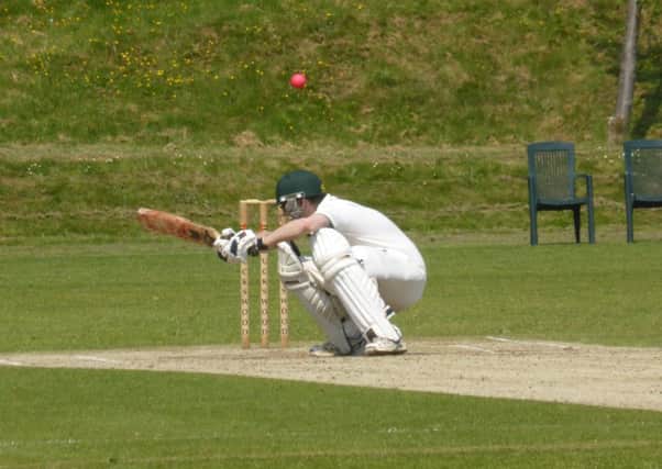 Hastings Priory v Burgess Hill cricket action - Burgess Hill batting SUS-160506-224757002