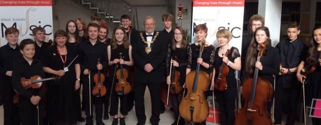 Worthing Youth Strings performed for the new Mayor of Worthings Inauguration Dinner
