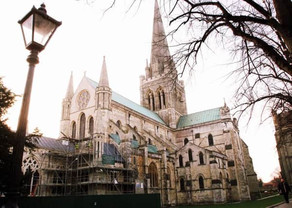 C072869-1_chi_dec20_cathedral phot shimmin 181207
The scaffolding comes down as restoration nears completion at Chichester Cathedral this week.C072869-1 MAYOAK0003594627
