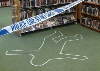 Littlehampton Library became the scene of a crime for a murder mystery evening