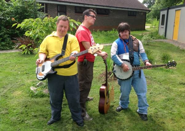 Aldingbourne clients rocking out at last year's AldingBOOM festival