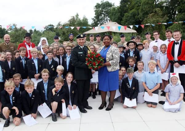 The commemoration at Cedar Court Care Home in Cranleigh