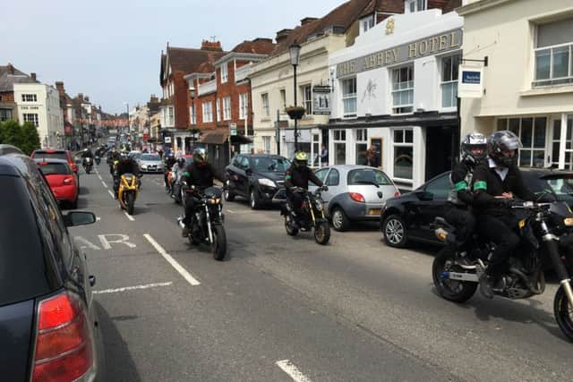 Bikers joined the funeral procession in Battle for Danny