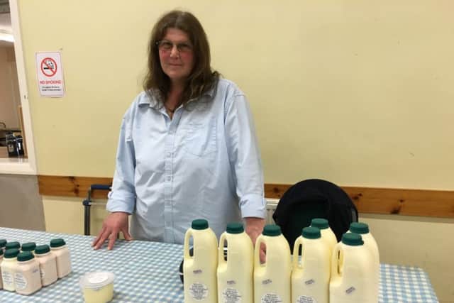 Dairy farmer Lesley Byford-Bates has been selling her raw milk at the farmers' market since it began 16 years ago