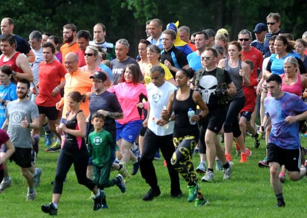 Tilgate parkrun will be celebrating its 4th birthday this Saturday 11 June, with a fancy dress themed run. Pic Steve Robards  SR1616262 SUS-160613-103154001