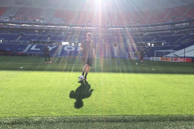 Kevin De Bruyne training before the Italy game. Picture by Steve Wilson
