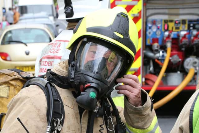 Fire services attend a flat fire at Western Place, Worthing. Picture: Eddie Mitchell